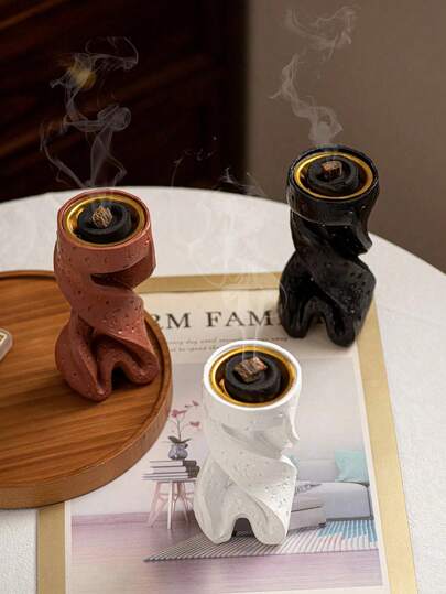 一款清新雅致的树脂香薰摆件。适用于家居装饰、办公室、节日庆典和瑜伽馆。也可作为客厅装饰、返校礼物、毕业礼物、纪念品、情人节礼物、女士礼物和结婚礼物。