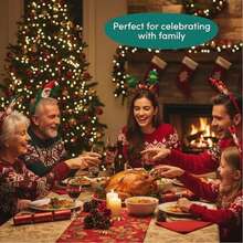 12pcs Christmas Party Headbands - Santa Claus/Snowman/Reindeer Antlers/Stars/Santa Hat/Stars/Christmas Tree/Cute Costume/Christmas Gift, Unisex - Multicolor - View 9