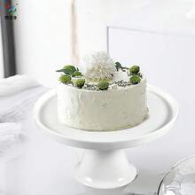 一套蛋糕架，小巧的新骨瓷蛋糕架，适用于派对，适合小于8英寸的蛋糕，节日甜点架，适用于婴儿派对、生日、家居装饰，陶瓷蛋糕架，圆形蛋糕展示架，甜点展示架，纸杯蛋糕架，适用于蛋糕、水果、小吃，迷你蛋糕架，7.87*4.21英寸，节日趣味金色或白色 - 彩色 - 查看 12