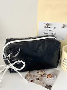 1 Túi đựng đồ trang điểm mini in nơ mini du lịch nhỏ gọn cho nữ Túi đựng son môi có khóa kéo Phong cách ngọt ngào đựng mỹ phẩm son môi trang sức khăn giấy băng vệ sinh có mặt dây chuyền - Nhiều màu - Xem 9