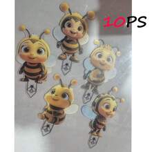 2D平面 3/4/5/10入組可愛蜜蜂好友壓克力花園裝飾戶外飾品，適用於花園、草坪、盆栽、院子等裝飾插樁，完美節日禮物，2D平面（非電子，無需用電） - 彩色 - 查看 11