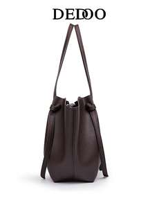 Dedoo Fashionable Large Capacity Trapezoid Design Luxury PU Leather Women's Shoulder Bag, Designer Chic Lock Closure Handbag, High-Quality Underarm Bag