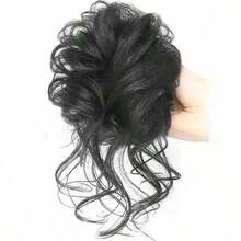 1pc Elegant And Slouchy Hair Bun Ring Female Hair Accessory Suitable For Daily Wear, Outdoor Dressing And DIY Hairstyling For Thick And Wavy Hair Hair Ties Ponytail Holders Hair Elastics Hair Rubber Bands Scrunchies Hair Rope Elastic Hair Tie, Hair Bobbles - 1pc - 查看 13
