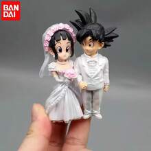 bandai 卡卡羅特與琪琪婚禮場景 Q 版 PVC 動漫角色收藏雕像模型裝飾禮品 | 完美萬聖節禮物 - 生日、週年紀念、畢業、返校、婚禮季與節日禮物，適合粉絲、收藏家展示、動漫主題派對裝飾與 Cosplay 道具，收藏禮品，成人動漫收藏品 - 彩色 - 查看 8