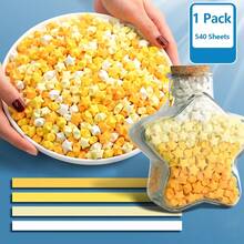 540张渐变色星形折纸条，星形折叠专用纸，幸运星五角星手工DIY，浪漫惊喜，可爱折叠星形纸条 - 彩色 - 查看 15