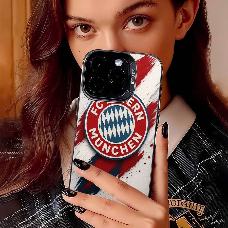 Funda para móvil con el logo del de Múnich. Compatible con teléfonos , 17, 16 Pro Max, 15 Pro Max, 13 y 12. Fabricada en TPU para una protección eficaz contra golpes y caídas. Un regalo perfecto para familiares, amigos, seres queridos, parejas y para Navidad. - Negro - Ver 1