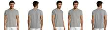 THEGEWA PACK OF 10 T-SHIRTS, ASSORTED COLORS: BLACK, WHITE, AND MORE COLORS, LIGHT AND COOL. Plain, Regular, Asymmetrical, Spring Festival, MULTICOLOR - Xám - Xem 5