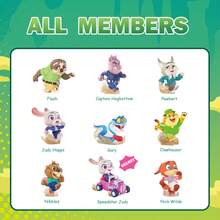 Miniso Zootopia Mystery Blind Box, 'The Great Chase' Series - Surprise Collectible Figure Of Nick Or Judy