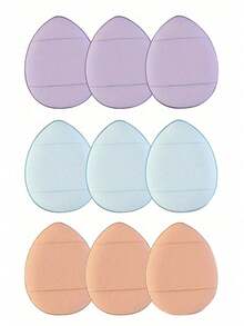 9Pcs Mini Makeup Puff, Suitable For Foundation, Concealer, Eye Shadow, Beauty Makeup Tools,Large Professional Makeup Sponge For Smooth And Even Application Of Foundation, Cream, And Concealer - Essential Beauty Tool For Flawless Results Soft And Flawless For Liquid, Cream, And Powder,Makeup,Cheap,Room Decor,Vanity,Travel,Bedroom,Makeup Accessories,Puff,Makeup Blender,Powder Puff,Makeup Sponge - Multicolor - View 9