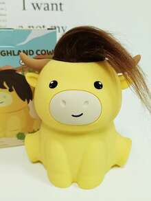 Highland Cow Decor Night Light, Rechargeable And Dimmable Soft Farm Animal Highland Cattle Lamp With Soft Touch,Novelty Highland Cow Party Favors Cute Gifts For Adults Boys Girls Women Men - 高地牛夜燈 - 查看 11