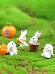 1 set Decoración artística de conejito de dibujos animados para Pascua - Multicolor - Ver 9