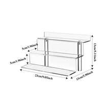1pc Transparent Acrylic Cake/Cupcake Tiered Display Stand, Collectible Figurine Organizer, Cosmetic Shelf - Clear - View 9
