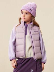 mini bala 2025年冬季新款女童羽绒背心，防风保暖，三重防护 - 風信紫 - 查看 1