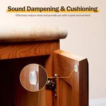 Silicone 100-Piece Cabinet Door Bumpers, Round, Diameter 1.27 Cm, Self-Adhesive Transparent Cabinet Door And Drawer Bumpers, Suitable For Kitchen Cabinets, Cutting Boards, Photo Frames - Multicolor - View 3