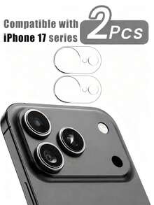 2pcs Camera Lens Protector For IPhone 17 Pro Max 6.9 Inch, Compatible With 17/17 Pro/17 Pro Max/17 Air/16/15/14/13/12/11, High-Definition Transparent Tempered Glass Camera Accessories, 9H Hardness Anti-Scratch Screen Protector, Durable, Suitable For Phone Cases [No Impact On Night Photography], Applicable For Daily, Office, Home Use, Waterproof, Shockproof, Anti-Fall, Anti-Scratch.