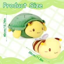Sea Turtle Cute Plush, Green Soft Stuffed Animal Turtle Plush Pillow, Tortoise Kawaii Plushie Toy For Kids (Green Turtle, 16") - Green - View 2