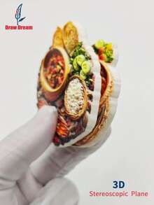 1个卡帕多西亚土耳其美食3D立体冰箱贴 - 传统炖锅创意磁贴，旅行纪念品，创意家居装饰，独特旅行收藏品，装饰磁性贴纸 - 彩色 - 查看 4