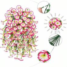 4 Pieces Of Artificial Spring Wedding Hanging Flowers, Spring And Autumn Artificial Flowers, Plastic Decorative Flowers, Garden, Wedding Decoration, Very Suitable For Weddings And Other - 粉色 - 查看 3