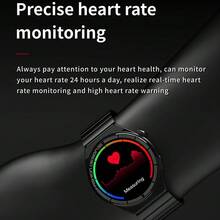 New 1.45" Smart Watch Men Blue Tooth Call IP68 Waterproof Sport Fitness Tracker NFC Wireless Charge Heart Rate Health Smartwatch - 彩色 - 查看 6