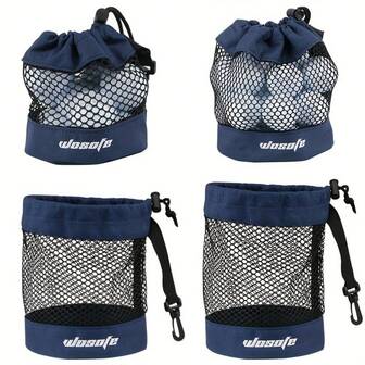 1pc Convenient Golf Ball Storage Bag - Keep Your Golf Balls And Organized With This Drawstring Pouch - Perfect Golf Accessories For On-The-Go Golfers