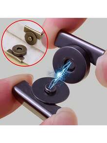 40 Pieces Metal Magnetic Button, 20*7mm (0.79*0.29in), 4 Colors, Magnetic Snap For Canvas Bags, Wallets, Handbags And Clothing, DIY Craft Accessories