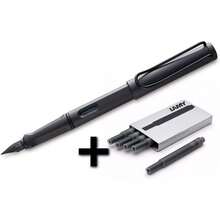 Fountain Pen (17F) Umber + 5 Black Ink Cartridges (1203886) - B00V55F1RG - View 2