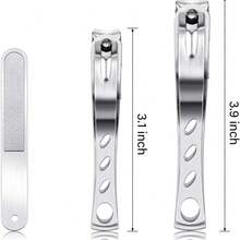 360-Degree Rotating Nail Clippers, Stainless Steel Nail Clipper Trimmers And Knives With Nail Tools, Home Nail Clippers For Trimming Toenails And Nail Art Tools, Men And Women Who Can Easily Hold Nail Clippers As Gifts - Multicolor - View 8