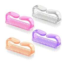 NewTriko Set de 4 Cepillo para Limpiar Uñas Cepillo para Limpieza de Uñas con Agarre de Mango Cómodo Limpiador de Uñas de Mano Manicure y Pedicure Kit de Limpieza para Dedos de los Pies y Uñas - como en la foto - Ver 2