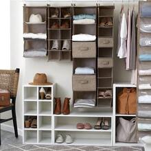 Closet Storage Hanging Shoe Organizer Latte - Latte - View 4