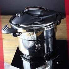 Olla A Presión Magefesa Prisma 7.5 Litros 01OPPRISM75, Acero Inoxidable 18/10, Cocina Sana, Inducción, Bloqueo Fácil, Cierre Cómodo y Fácil, Reparto del Calor uniforme - Plateado - Ver 9