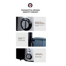 SOKANY 03033 Multi-Function Centrifugal Juicer. Equipped With 3-Inch Wide Feeding Chute. 800W Power, 500ml Large Capacity. 3-Speed Adjustment, 304 Stainless Steel Material. Suitable For Home And Restaurant, Can Extract Various Fruits And Vegetables. Essential Kitchen Tool. - EU C Type Plug(220-240V) - View 9