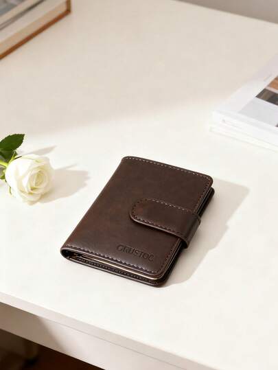 男士大容量多卡位信用卡钱包，小巧便捷透明驾驶证卡夹