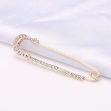 Christmas Decoration, Diamond-Studded Waist Pin, High-End Elegant Waist Pin, Anti-Exposure Clothing Fixing Brooch, Practical Christmas Gift - 3#方形別針 - 查看 7