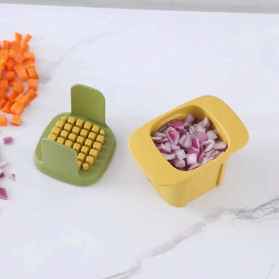 Multifunctional Stainless Steel Kitchen Knife, Potato Cutter For Slicing Onions, For Kitchen - White - View 1