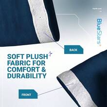 - Juego de 4 fundas para manijas de puerta de refrigerador, mantiene tus electrodomsticos limpios de manchas, goteos, manchas de alimentos, aceite, protector de decoracin para nevera, - Protección completa + Azul - Ver 3