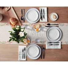 Camino de mesa de Pascua, floral azul y rosa, estilo rústico, primavera - Multicolor - Ver 9