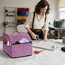 Sewing Machine Dust Cover With Storage Bag, Scratch Protection Overlock Sewing Machine Cover - Multicolor - View 1