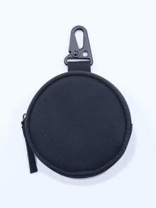 Military MOLLE Zipper Sports Outdoor Tactical Headphone Pouch Keychain Pouch Mini Round Coin Purse For Women For Men Money Wallet Mini Wallet Purse Wallet Small Wallet Wallet Keychain Travel Wallet Coin Wallet Purses For Woman Wallet For Ladies - Multicolor - View 8