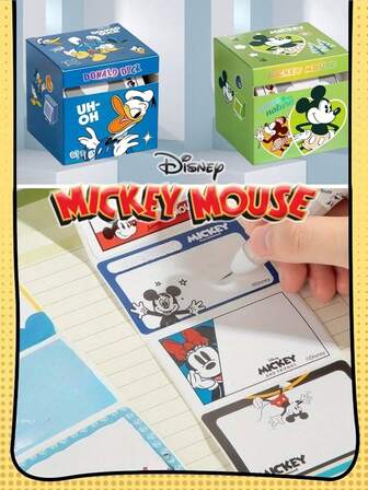  Disney-Themed Cartoon Reminder Stickers Featuring Mickey Mouse And Donald Duc K, Suitable For DIY Decoration And Message Leaving. Ideal For Daily Use And Also An Excellent Birthday Gift For Friends. It Combines Schedule Planning, Home Organization, Cartoon Design, Fun Reminders, And Sticker Aesthetics.