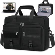 NEWHEY Tactical Laptop Bag 15.6/17.3 Inch Laptop Briefcase Men Business Computer Bag Military Messenger Bag Work Office - Multicolor - View 12