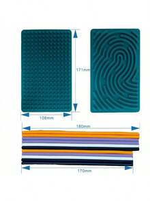 感官活动板儿童拼图硅胶感官活动板减压玩具（部分配件颜色和款式随机） - 彩色 - 查看 4