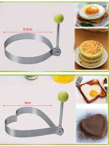 1/4pcs, Egg Mold, Egg Ring Molds, Fried Egg Mold, DIY Fried Egg Mold, Creative Egg Mold, Kawaii Egg Mold, Egg Ring Molds For Cooking, Ring Mold, Breads Mold, Kitchen Accessories Kitchen Items Kitchen Accessories Kitchen Tools - Multicolor - View 5