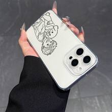 Una funda para teléfono con imágenes personalizadas y dibujos en línea simples en blanco y negro.Fundas protectoras para teléfonos personalizadas, creativas, minimalistas y a la moda, estas cubiertas transparentes, a prueba de golpes y caídas son adecuadas para el  17.17 Pro...17 Pro Max...17 Agua. 16.16 Pro...16 Pro Máx.16 más.. 15.15 Pro Max...15 Pro...15 más.. 14.14 Pro...14 más..14 Pro Max... 13.13 Pro...13 Pro Max...12.12 Pro...12 Pro Max...11.11 Pro...11 Pro Máx.XR.X.XS.XS máx.Se.MiNi, conviértelo en el regalo conmemorativo perfecto.Antiincrustantes y duraderos, son ligeros y cómodos. - Transparente 2375 - Ver 5