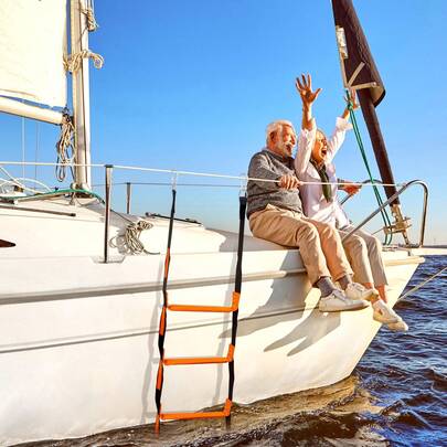 船用绳梯，加固型攀爬梯，适用于充气船、皮划艇、摩托艇、独木舟