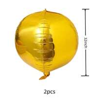 10in/18in/22in/32in/50in Extra Large Foil Balloons, 4D Gold Color For Birthday, New Year Party, Home Decor - Gold - View 9