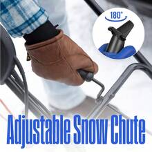 Open Box 23in Snow Blower - 25ft Throwing Distance, Heavy-Duty Snow Removal Tool For Driveways & Walkways, Powerful Snow Thrower For Winter Storms, Easy-To-Operate For Home Use - 藍色 - 查看 4