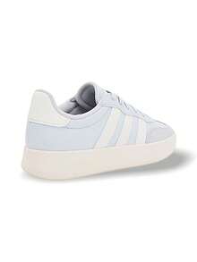 Adidas Barreda Hallbu 女士运动鞋 透气吸汗 弹性好 百搭 纯色 Logo 易洗快干 户外步行运动 女款 浅蓝色 白色 灰色 JR1189 - 淡藍色/白色/灰色 - 查看 4