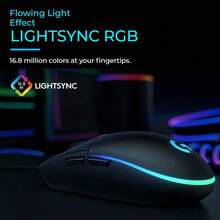 Chuột chơi game có dây Logitech G102 Gen2, Chuột cơ có đèn RGB, Nhẹ dành cho Esports, Lập trình Macro, Tương thích với các trò chơi như  và Liên minh huyền thoại, Có sẵn màu Đen/Trắng/Tím/Xanh dương - màu đen - Xem 5