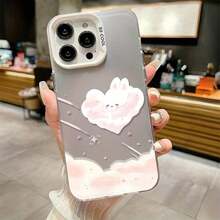 おしゃれなスマホケース 11/12/13/14/15/15pro/15 Plus/15 Promax/7plus/8plus/11pro/12pro/13pro/14pro/11promax/12promax/13promax/14promax/14plus/5 - 半透明シルバー - チェックする 2