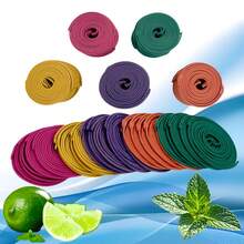 1 Canister Of 50 Mixed Spiral Incense Sticks + Gourd Base, Rose, Jasmine, Lavender, Lemongrass And Orange Scents. Burn Time: 3-4 Hours. Suitable For Air Purification, Yoga, Meditation, Fitness, Home Cleaning And Relaxation. Ideal Gift For Home Use Or Outdoor Occasions. Great For Holiday Decoration. - 5 Sets (roses, Jasmine, Lavender, Lemongrass, and Oranges) - View 6